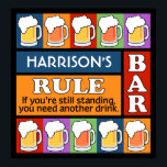 BRE Bar Pop Art sur mesure NOM affiche<br><div class="desc">Remplacez le champ de texte par ce que vous voulez. Vous pouvez également modifier la police,  sa taille et sa couleur en utilisant la fonction "Customiser",  ainsi que d'ajouter des champs de texte si vous le souhaitez. Voir mon magasin pour plus d'articles avec ce design.</div>