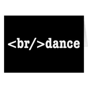 breakdance HTML Code - Carte de voeux