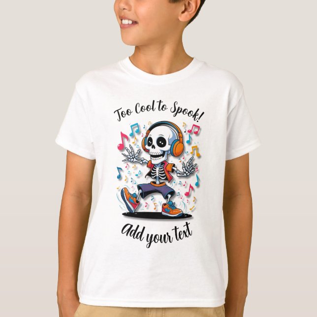 Breakdance Skeleton – Kids Halloween T-Shirt