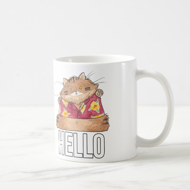 Breaking Cat News Jardin Chat mug (Droite)