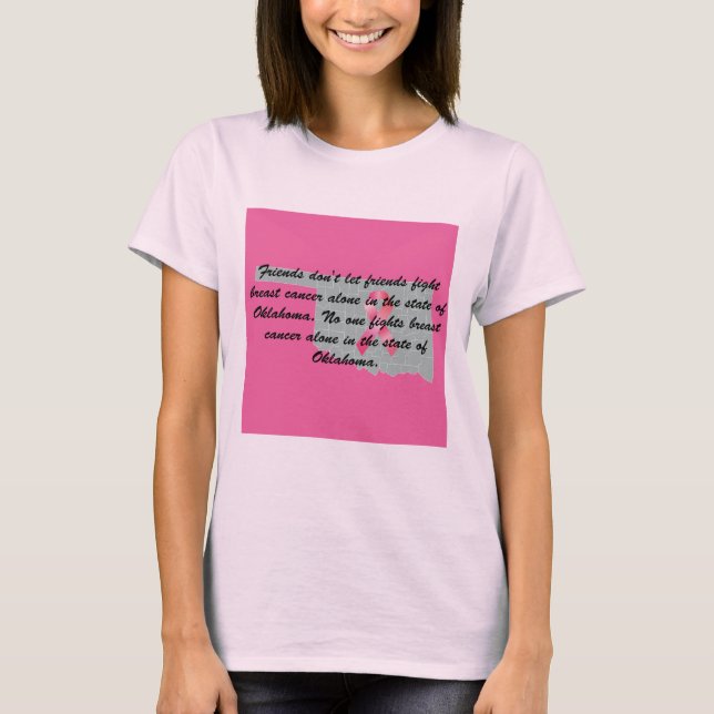 Breast Cancer Awareness in Oklahoma T-shirt  (Devant)
