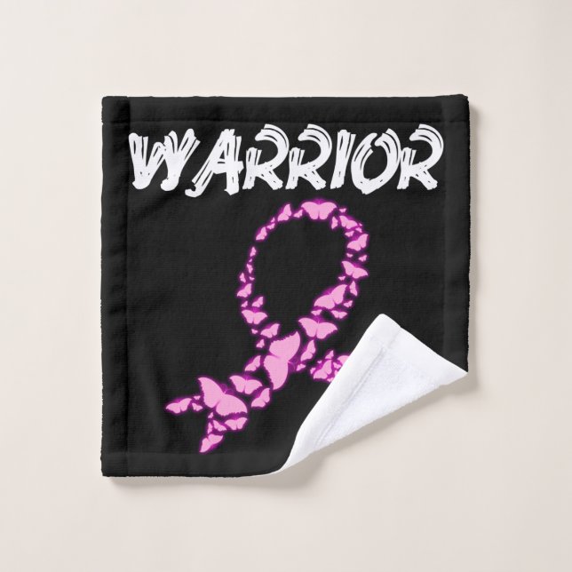 breast cancer warrior (Gant de toilette)