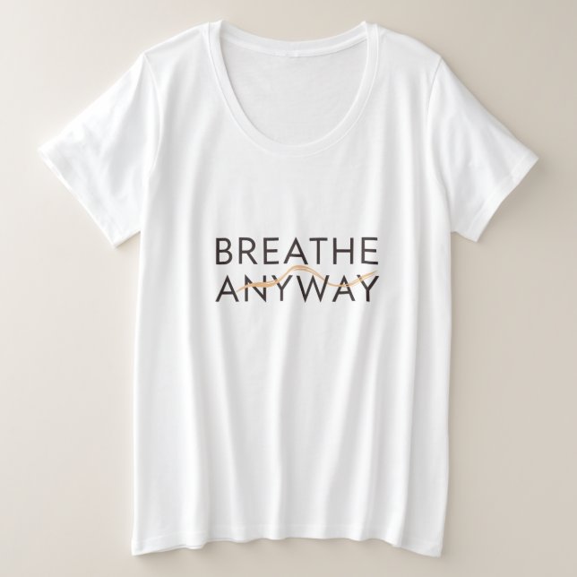 Breathe Anyway – Stress Awareness Minimal Yellow  (Design devant)