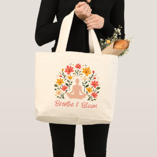 Breathe et Bloom méditation Jumbo Sac fourre-tout