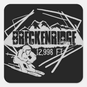 Breckenridge Colorado autocollants skieur