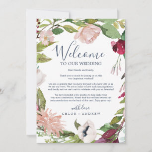 Breeze tropical Bienvenue Lettre & Itinéraire