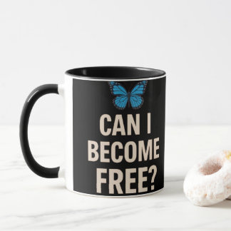 Bref libre - Mug papillon motivationnel