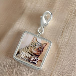 Breloque Meilleur Chat Maman Ever Moderne Personnalisé Phot<br><div class="desc">Ce design simple et classique est composé de typographie serif et d'ajouter une photo personnalisée</div>