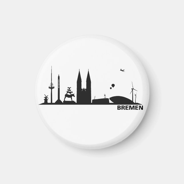 Bremen Skyline Frigo Aimant (Devant)