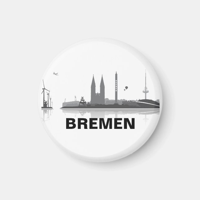 Bremen Skyline Frigo Aimant (Devant)