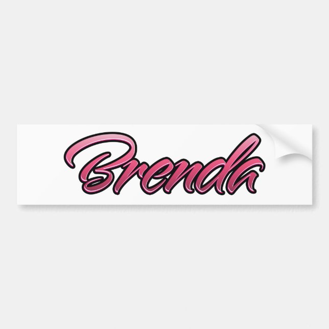Brenda faded pink Autocollants (Devant)