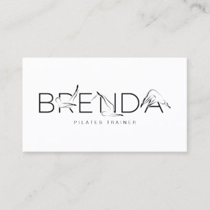 BRENDA Nom Pilates Instructeur Carte de visite