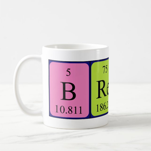 Brenna périodique nom mug (Gauche)