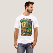 Brésil 2026 T-Shirt Personnalisé pour les Fans de