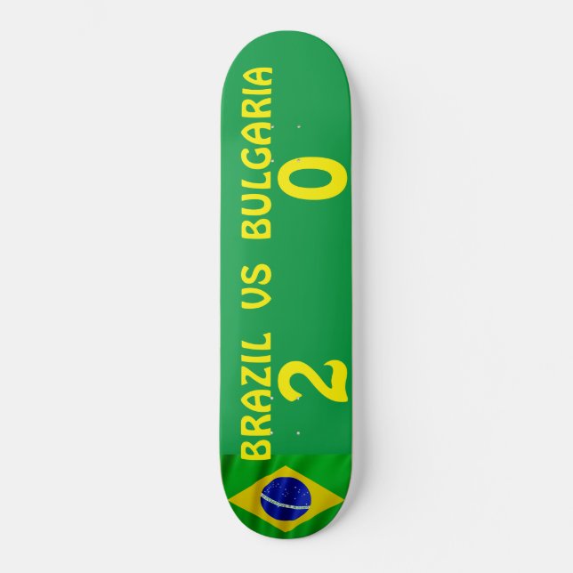 BRÉSIL  CONTRE BULGARIE Skateboard (Recto)