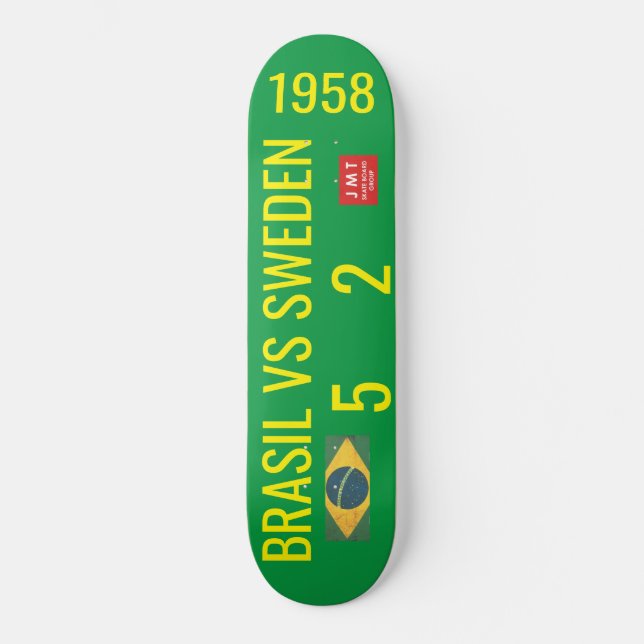BRÉSIL CONTRE SUÈDE Skateboard (Recto)