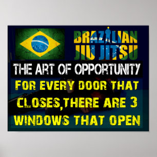 Brésil Jiu Jitsu - Poster de l'Art de l'Opportunit