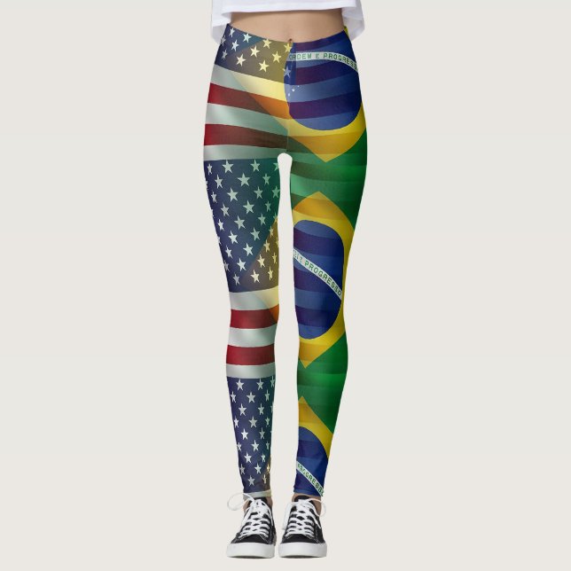 Brésil USA Leggings (Devant)