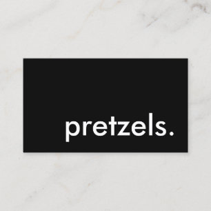 bretzels. carte punch fidélité