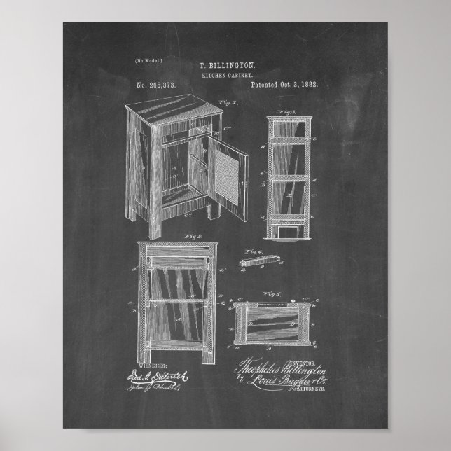 Brevet d'armoire de cuisine - tableau de bord (Devant)