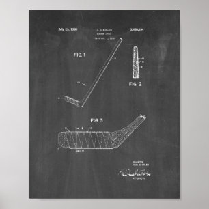 Brevet de bâton de hockey - tableau