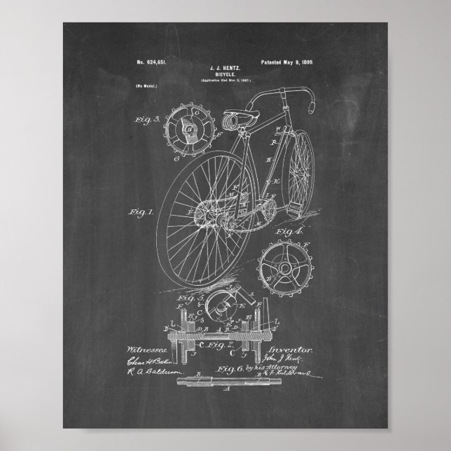 Brevet de bicyclette - tableau de bord (Devant)