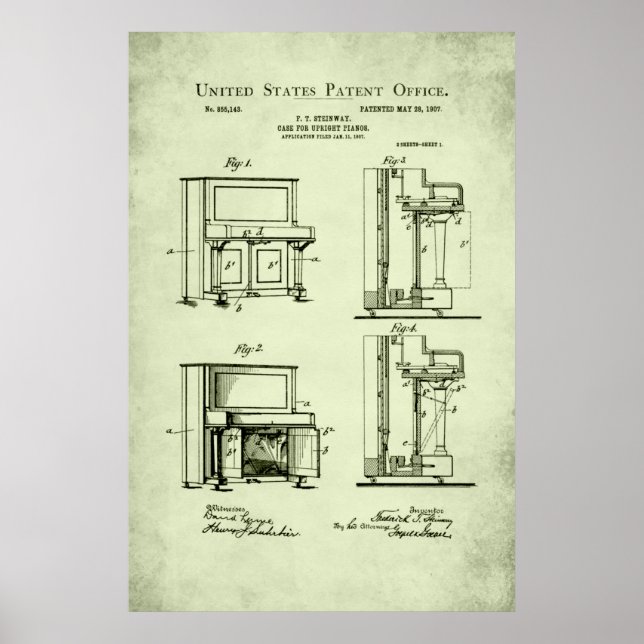 Brevet - Piano Droit - Affiche (Devant)