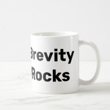 Brevity Rocks Mug à gauche