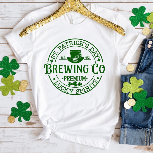 Brewing Co. Irish Pub St. Patrick's Day T-Shirt (Créateur téléchargé)