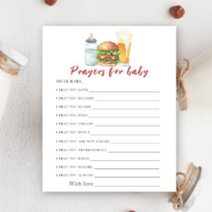 BREWS & BURGERS Prières Baby showers pour bébé