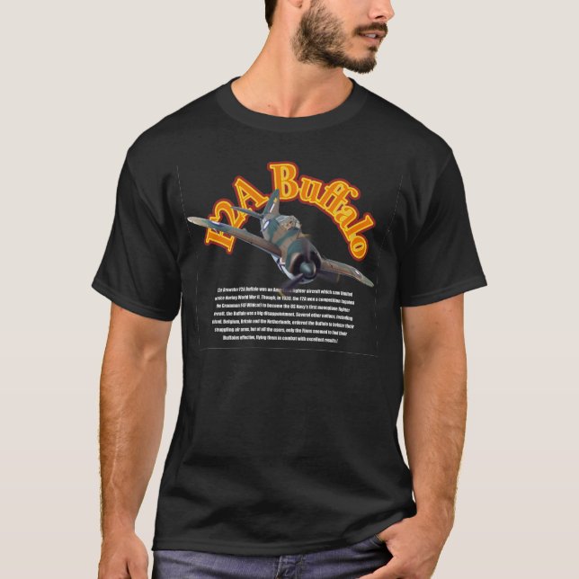"Brewster F2A Buffalo" T-shirt (Devant)