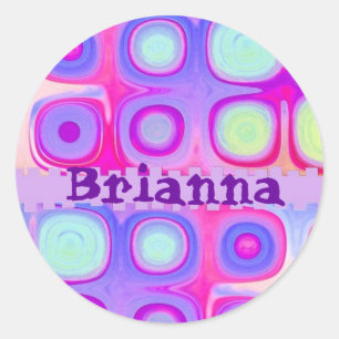BRIANNA - Autocollant Festivals de nom personnalis