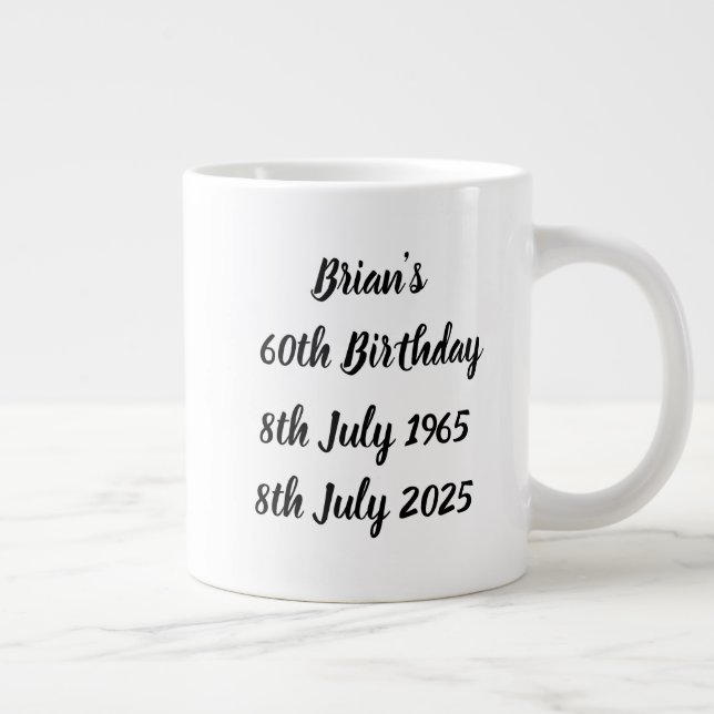 Brian's 60th Birthday Mug (Droite)