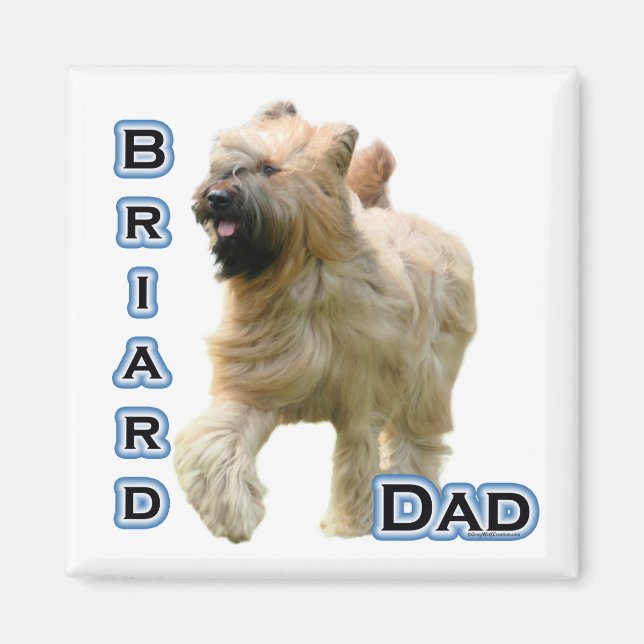 Briard Papa 4 - Magnet (Devant)