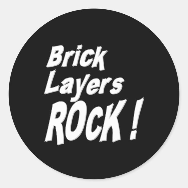 Brick Layers Rock ! Autocollant (Devant)