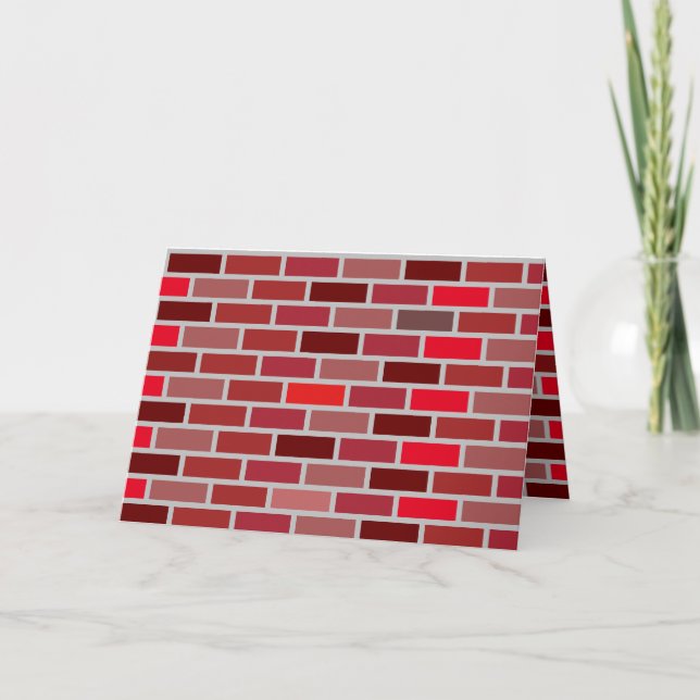Bricks Stone Worker Fab Cool Carte d'anniversaire (Devant)