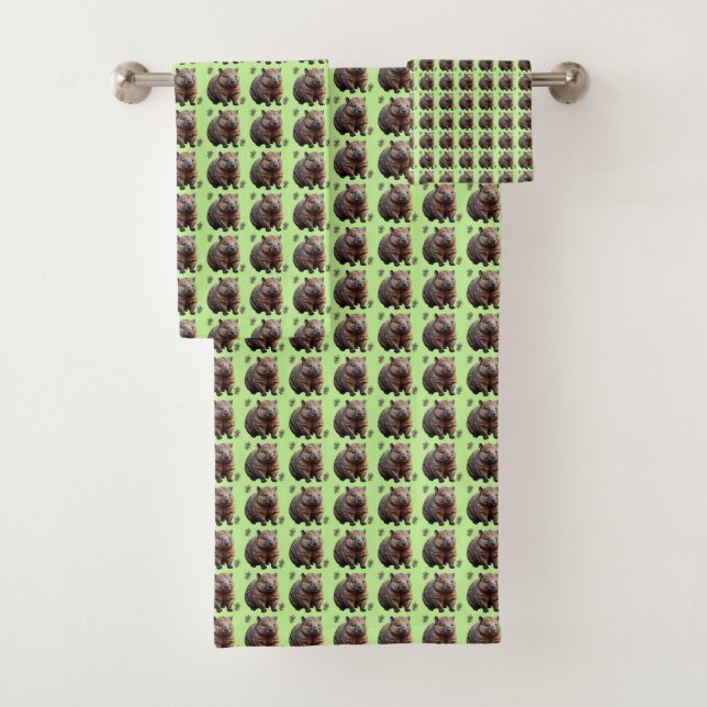 Brickwork Burrow : Une toile verte de Wombat, (En situation)