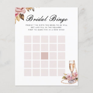 Bridal Bingo Pearls Prosecco Fête des mariées Jeu