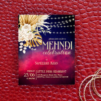 Bridal florale bordeaux bleu invitation budget Meh