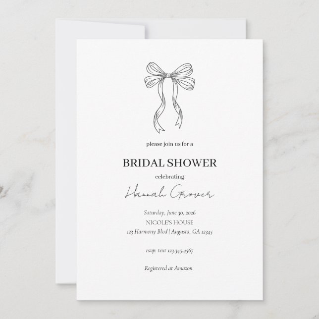 Bridal Shower Invitation (Devant)