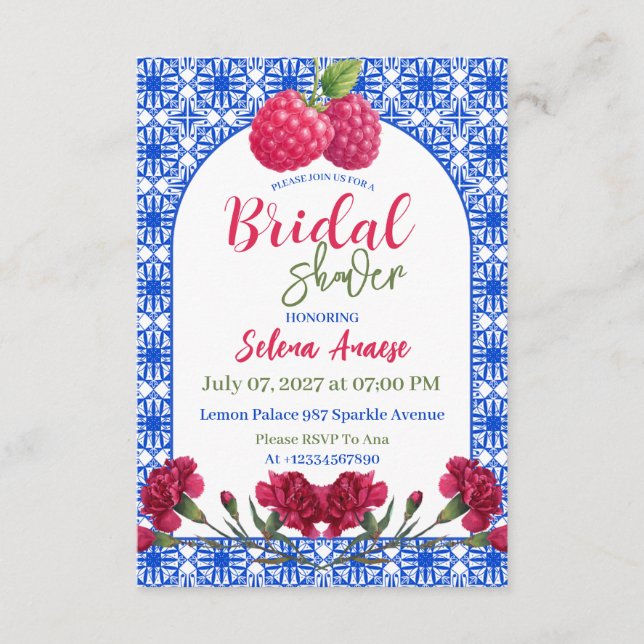 Bridal Shower Invitation Card (Devant)