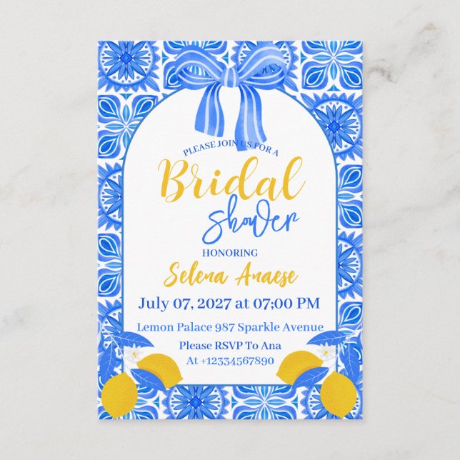 Bridal Shower Invitation Card (Devant)