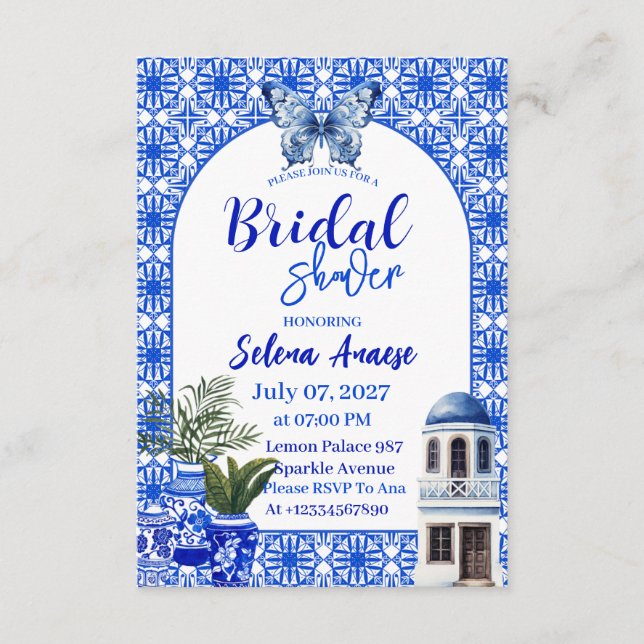 Bridal Shower Invitation Card (Devant)