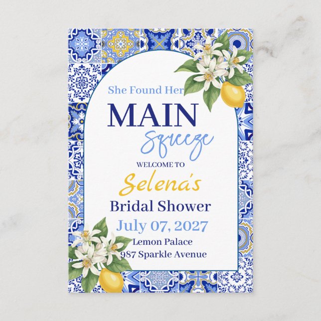Bridal Shower Invitation Card (Devant)