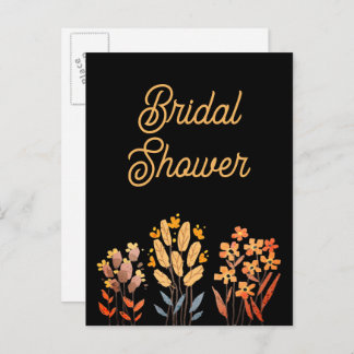 Bridal shower invitation postcards