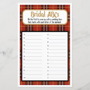 Bride ABC Flannel et givre jeu de Fête des mariées