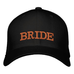 BRIDE brodé casquette de baseball or / noir