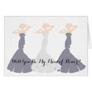 BRIDE & CO Lavender Soyez ma servante d'honneur No