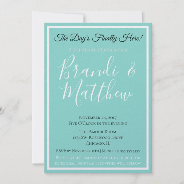 Bride & Co Mariage Suite Dîner de répétition éléga (Devant)