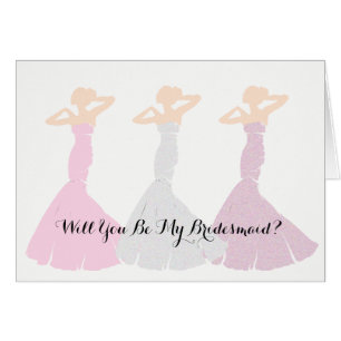BRIDE CO Pink Be My Bridesmaid